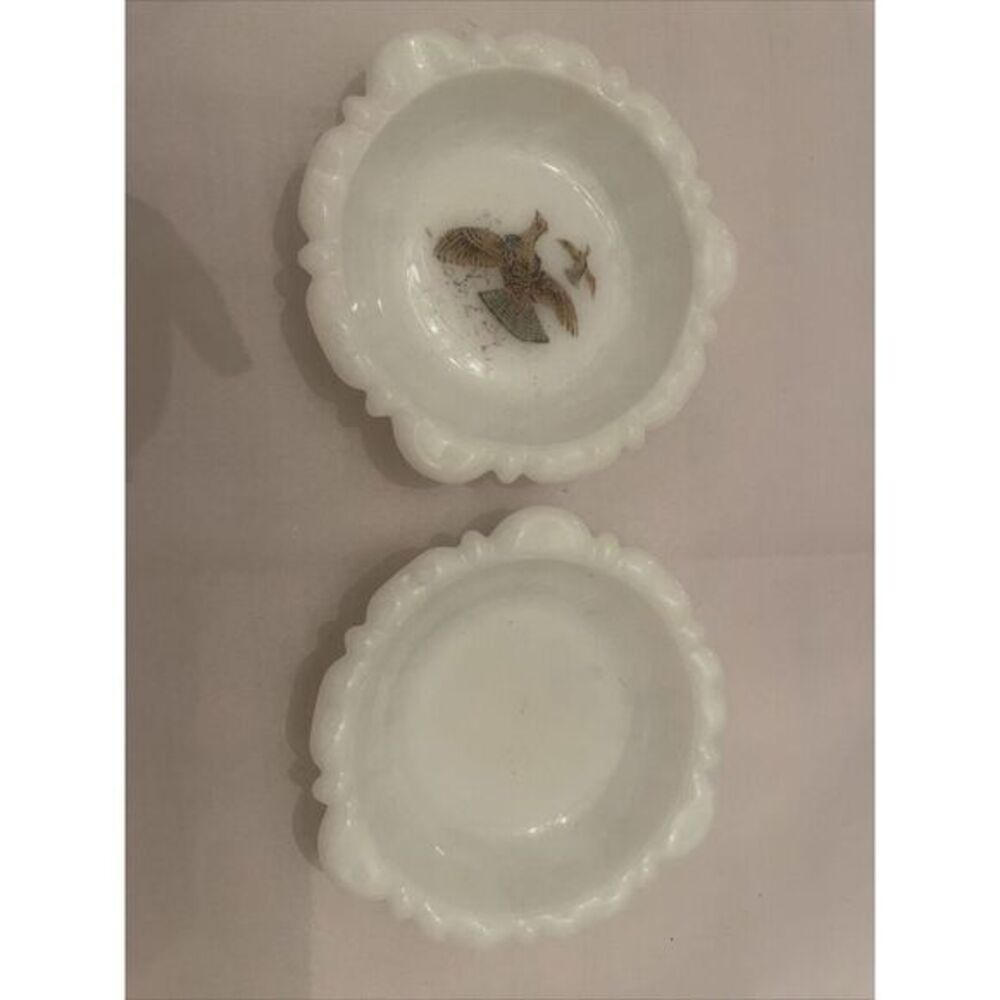 Vintage Anchor Hocking And Fire King Game Bird‎ Ashtrays